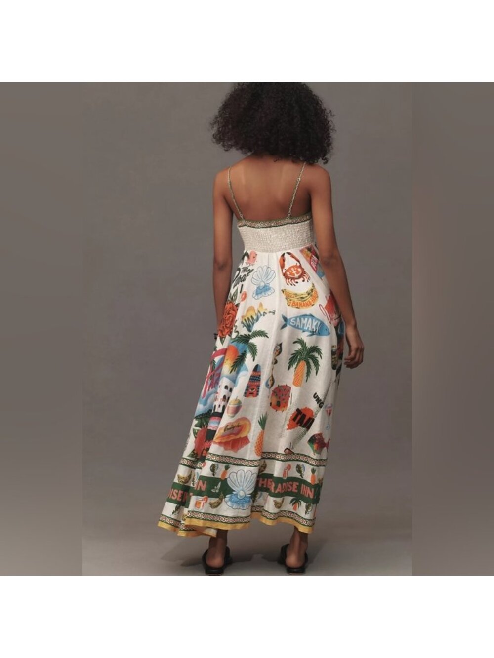 NWT ALÉMAIS Paradiso Midi Dress - Picture 2 of 5